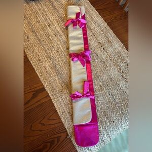 Gold and Pink Jewelry Roll